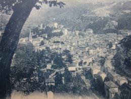 CPA Colorisée Bleue :Largentière (Ardèche) Vue Générale, Prise De Beauregard - Largentiere