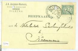 HANDGESCHREVEN BRIEFKAART Uit 1902 *  Gelopen Van TILBURG Naar KROMMENIE (7544) - Cartas & Documentos
