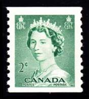 Canada (Scott No. 331 - Reine / Elizabeth / Queen)  [**] TB / VF - Coil Stamps