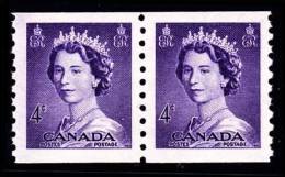 Canada (Scott No. 333 - Reine / Elizabeth / Queen) [**] Paire / Pair -  TB / VF - Rollen