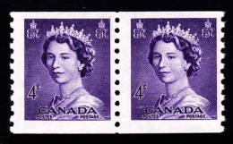 Canada (Scott No. 333 - Reine / Elizabeth / Queen) [**] Paire / Pair -  B / F - Markenrollen