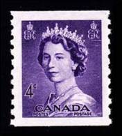 Canada (Scott No. 333 - Reine / Elizabeth / Queen) [**] TB / VF - Roulettes