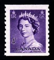 Canada (Scott No. 333 - Reine / Elizabeth / Queen) [**] B+ / F+ - Coil Stamps