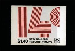 NEW ZEALAND - 1980  $ 1.40  BOOKLET  BLACK AND RED COVER  MINT NH - Cuadernillos