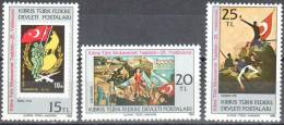 Turkey Cyprus 1983 Art  Painting -  Mi.129-131 - MNH (**) - Unused Stamps