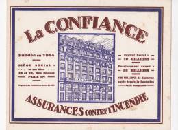 Grand Buvard LA CONFIANCE Assurance Incendie - Bank & Insurance