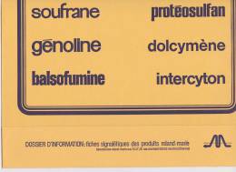 Grand Buvard Pochette Laboratoire ROLAND MARIE Trophire Balsofumine Clofiren Intercyton - Produits Pharmaceutiques