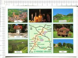 Le VIGNOBLE JURASSIEN -   Circuit  -  7 Vues  : Arbois, Voiteur, Pupillin, Chateau Chalon, Arlay - Franche-Comté