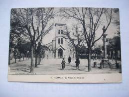 Ma Réf: 76-10-11.                AUMALE    La Place De L'Eglise. - Aumale