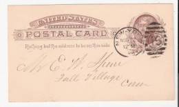 Postal Card Jefferson 1 Cent PC4 - New York - Nice Postmark - ...-1900