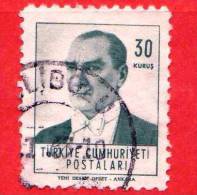 TURCHIA - USATO - 1961 - Kemal Ataturk  - 30 - Used Stamps