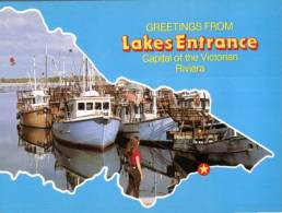 (987) Australia - VIC - Lakes Entrance With Map - Sonstige & Ohne Zuordnung