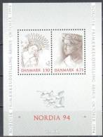 Denmark 1992 - Art  Fresco, Alabaster Bust -  Mi.bl.8 - MNH (**) - Unused Stamps
