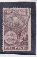 NOUVELLE ZELANDE N° 796 5P BRUN LILAS GORGES D'OTIRA ET MONT RUAPEHU OBL - Usados