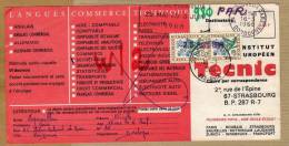 Carte Cours Par Correspondance Technique Commerce Langues Institut Européen Strasbourg France Taxe Périgueux Dordogne - 1960-.... Briefe & Dokumente