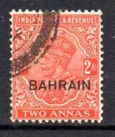 Bahrain, India Used In, GV 1933 2a Orange, Fine Used (A) - Bahrain (...-1965)