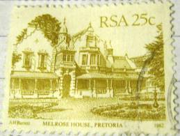 South Africa 1982 Melrose House Pretoria 25c - Used - Oblitérés