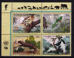 UNITED NATIONS,  NEW YORK   Endangered Species - Unused Stamps