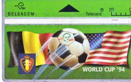 Télécarte BELGACOM Privée 20BEF WORLD CUP 94 Vide Et TB **** Série N°405H228541RARE  Faible émission ! - Verzamelingen