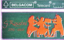 Télécarte BELGACOM Privée 20BEF G.ROSSINI Vide Et TB **** Série N°229C210291RARE  Faible émission ! - Verzamelingen