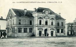 79-LA MOTHE ST-HERAYE...L'HOTEL DE VILLE....CPA ANIMEE - La Mothe Saint Heray