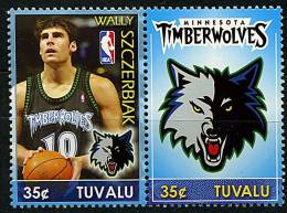 Tuvalu ** N° 1092/1093 - Basket-ball. NBA. Szczerbiak, Joueur - Tuvalu