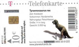 CARTE T 10 € 08/02 TIRANNOSAURE - A + AD-Series : Publicitaires - D. Telekom AG