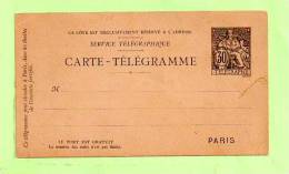ENTIER  Yvert 2511  Chaplain  Carte Télégramme- - Pneumatische Post