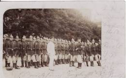 Carte Postale Photo Militaire Allemand TRIER-Regiment-Caserne-Uniforme-Fusil-Casque- 2 SCANS- - Trier