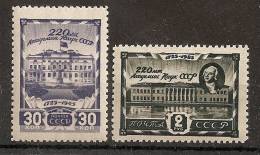 Russia Soviet Union RUSSIE USSR 1945 Academy Of  Science Lomonosov MNH - Unused Stamps