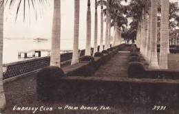 Florida Palm Beach Embassy Club 1945 Real Photo RPPC - Palm Beach