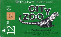 CARTE T 12 DM 04/94 CITY ZOO … - A + AD-Serie : Pubblicitarie Della Telecom Tedesca AG