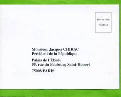 CARTE PETITION POUR JACQUES CHIRAC PRESIDENT DE LA REPUBLIQUE QUOTIENT FAMILIAL PRESTATIONS ALLOCATIONS FAMILIALES - Partis Politiques & élections