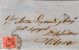 400- Envuelta Tarragona 1864, Rueda De Carreta 4 - Briefe U. Dokumente
