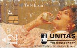 CARTE T 12 DM 06/94 UNITAS - A + AD-Series : Werbekarten Der Dt. Telekom AG