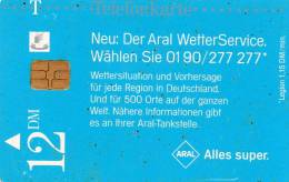 CARTE T 12 DM 04/95 ARAL - A + AD-Serie : Pubblicitarie Della Telecom Tedesca AG