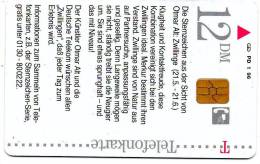 CARTE T 12 DM 01/96 DIE STERNZEICHEN... - A + AD-Series : Werbekarten Der Dt. Telekom AG