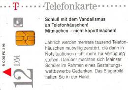 CARTE T 12 DM 03/96 CHRISTOPH BERSCH - A + AD-Reeks :  Advertenties Van D. Telekom AG