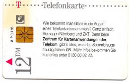 CARTE T 12 DM 04/96 Gessammelte Werte - A + AD-Reeks :  Advertenties Van D. Telekom AG