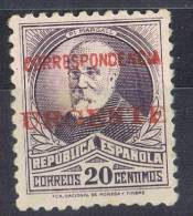 Sello 20 CtsPi Margall,.sobrecarga Patriotica BURGOS, Num 48 ** - Emisiones Nacionalistas