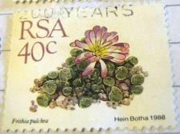 South Africa 1988 Cactus Frithia Pulchra 40c - Used - Used Stamps