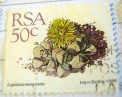 South Africa 1988 Lapidaria Margaretae 50c - Used - Used Stamps