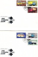 DDR  (Germany) Cars -  IFA  1982  6v.-  2  FDC - Trucks