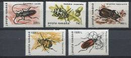 107 ROUMANIE 1996 - Insecte (I) - Neuf Sans Charniere (Yvert 4314/18) - Unused Stamps