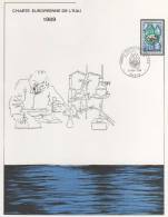 EPREUVE 1er JOUR Tiré A 140 Exemplaires CHARTE EUROPEENNE DE L EAU  1969 - Souvenir Blokken