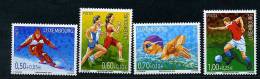 Luxembourg ** N° 1603 à 1606 - Sports : Ski, Course, Natation, Foot - Unused Stamps