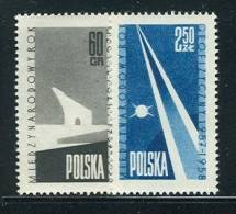 POLAND 1958 MICHEL NO 1061-1062 MNH - Unused Stamps
