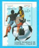 LAOS LAO ITALIA 90 MONDIAL FOOTBALL 1989 / MNH** / D 36 - 1990 – Italien