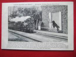 76 - NEUFCHATEL EN BRAY - TRAIN EN GARE - BEAU PLAN - - Neufchâtel En Bray