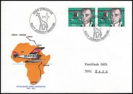 Switzerland 1977, Airmail Cover Zurich To Nairobi,Commemorative Flight - Andere & Zonder Classificatie